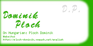 dominik ploch business card